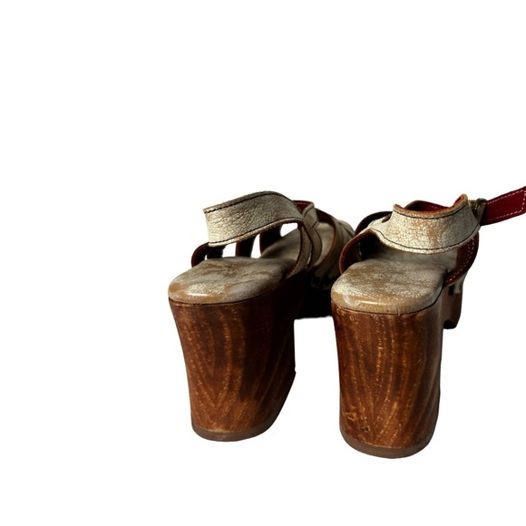 Bed Stu Womens Paulina platform wooden heels Nectar Lux Shoes size 11 - Picture 6 of 7